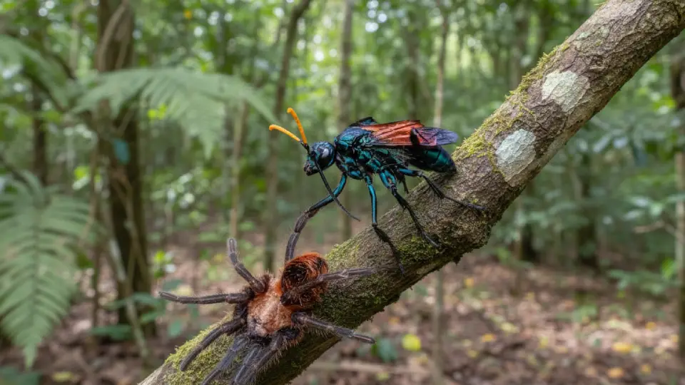 Tarantula Hawk Wasp (Pepsis spp.)