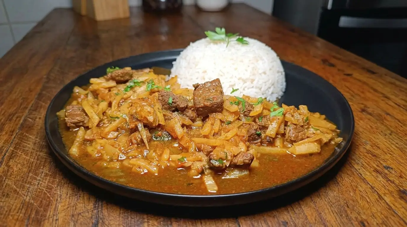 Olluquito con carne peruana Olluquito con carne peruana