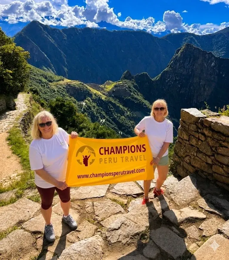 Our Short Inca Trail 2-Day hikers at the Sun Gate