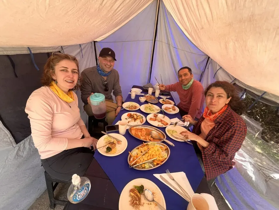 Picnic lunch on the 2-Day Short Inca Trail hike to Machu Picchu